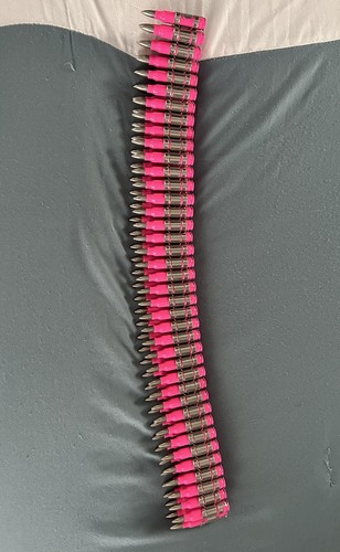 Pink bullet belt - pink,