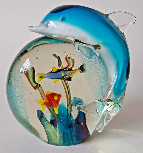 Murano aquarium dolphin art - aquarium,