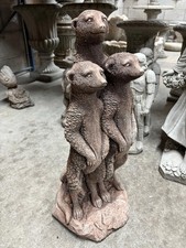 Garden meerkat statue ornament