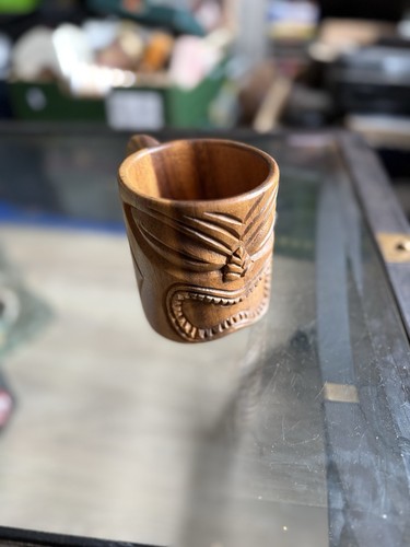 Vintage hand carved wooden - hand-carved,