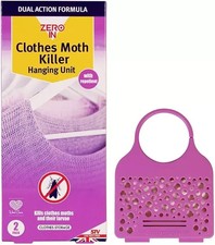 Moth Hanging Unit Zero In Clothes - 2 Pack