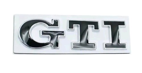 Gti badge emblem - black, silver