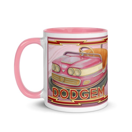 Dodgem cars fairground art - dodgem,