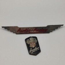 Lot of 2 Austin Healey Metal & Plastic Friezes. Scratches and peels