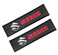 Suzuki Carbon Fibre Seat Belt Pads. Ignis Vitara Alto Swift Jimny S-CROSS ACROSS