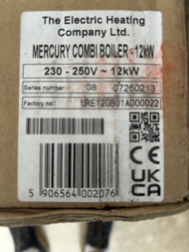 Mercury combi boiler 12kw - mercury,