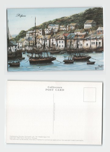 Postcard polperro harbour - postcard,