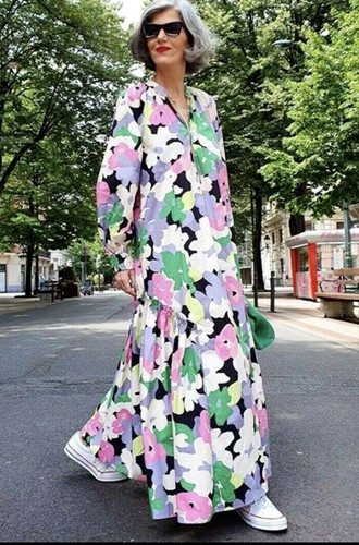 Women floral kaftan - h&m,
