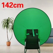 59" Green Screen Backdrop Pop-up Chair Round Background Protable Photograph UK