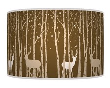 Trees Stag Deer Brown Handmade
