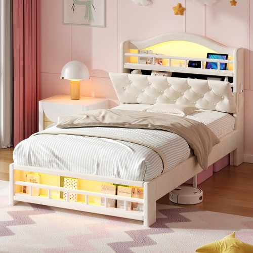 Wooden single bed frame - single, w/