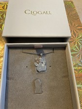 Clogau Gold Affinity Cat/Dog Paw Print White Topaz Necklace New In Box