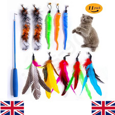 11Pcs Kitten Toy Cat Feather