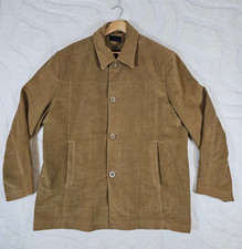 Blakes Moleskin Button Up Coat Men's Size XL Tan Colour Jacket 100% Cotton Soft
