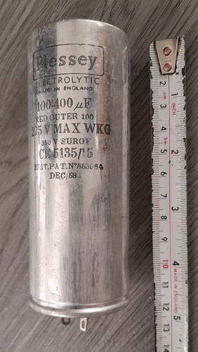 Vintage plessey capacitor - plessey,