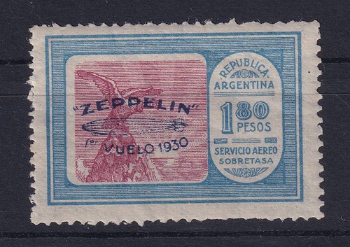 Argentina 1930 zeppelin - 1930, mi