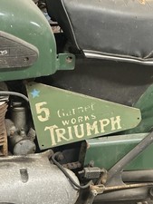 Vintage Metal Sign TRIUMPH