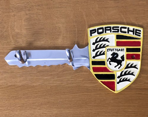 Porsche sign twin hooks key - porsche,