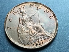 1931 George V British Farthing
