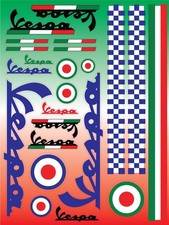 Vespa stickers set Vespa