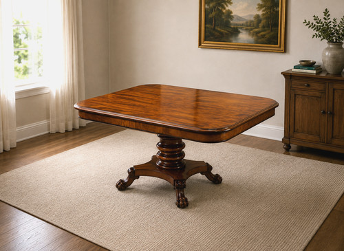 Antique mahogany pedestal - mahogany,