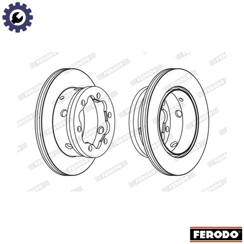 Brake disc fcr191a for - brake, vw