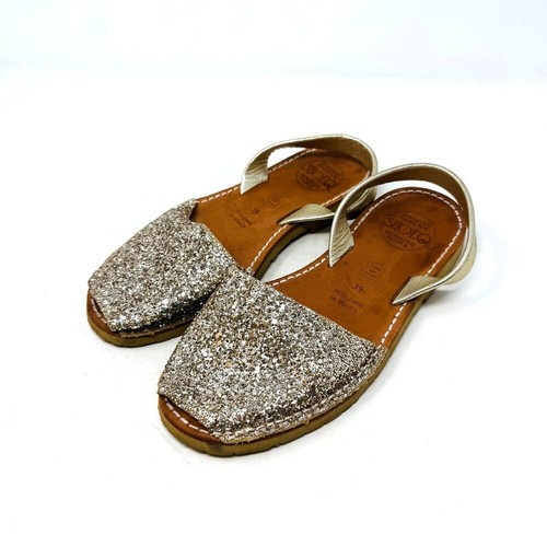 Shoeq gold glitter avarca - shoeq,