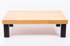 Hifi Racks Podium Reference rack shelf, oak, black legs, choose length