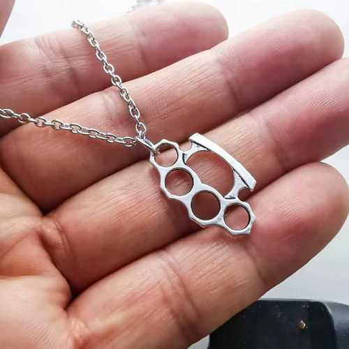 Brass knuckles duster - duster, pendant