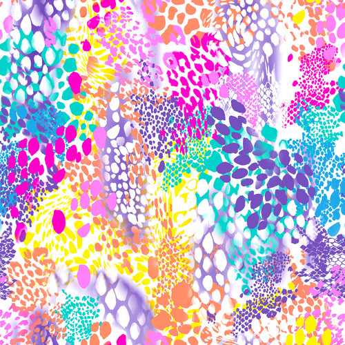 Animal leopard jersey fabric - animal,