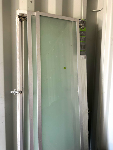 Framed frosted glass ikea - glass,