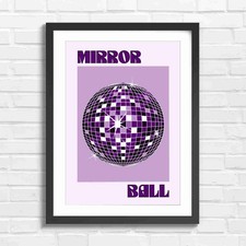 Disco Mirror Ball Pop Art