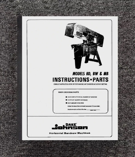Horizontal bandsaw - bd, bw