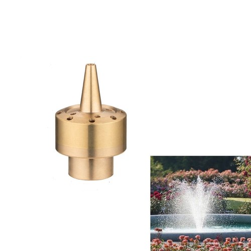 Brass column garden pond - a,