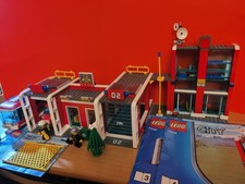 LEGO City 7208 Fire Station Complete With Instructions, No Box