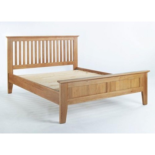 Solid oak king size bed - 5',