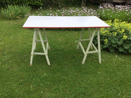 Table trestle folding - table, car