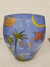 Goebel Artis Orbis MÁRA Love Birds Oval Vase Signed 2004 