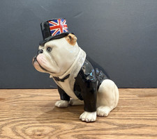 ROYAL DOULTON 'BRITISH BULLDOG' WHITE D228 1994 4.5" LTD. TO 1,000 - *RARE!*