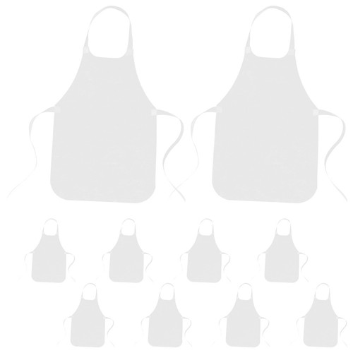 White waterproof kids apron - waterproof,