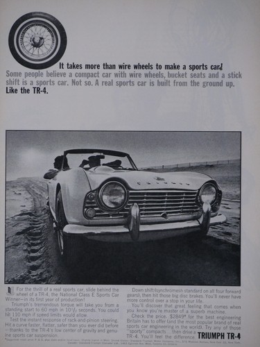 1963 triumph tr4 vintage takes - triumph,