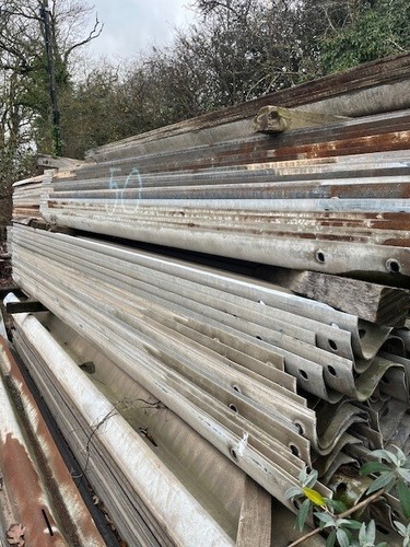 Armco motorway crash barrier - armco,
