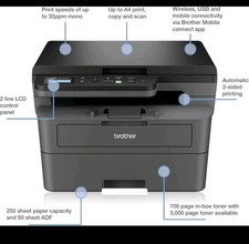 BROTHER DCP-L2620DW 3-in-1 Mono Laser Printer |Print, copy scanAutomatic 2-side