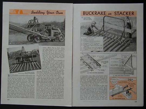 Buckrake built from - , wood/metal