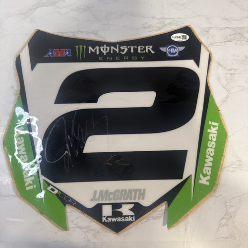 Jeremy mcgrath signed jsa - mcgrath,