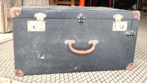 Antique travel trunk wardrobe - travel,