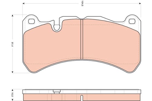 Trw gdb1739 brake pad set - brake,