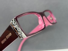 Miu Miu Eyeglasses Frames Woman Brown Pink Square Slim VMU 10E NP:165€