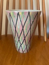 Vintage Next Huge Vase by Janice Tchalenko Harlequin Design ? 80s 90s  22.5 m h