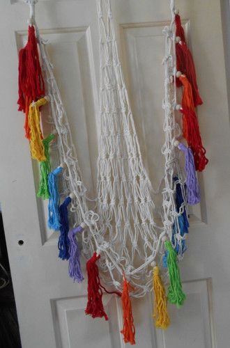 Toy hammock storage - -,